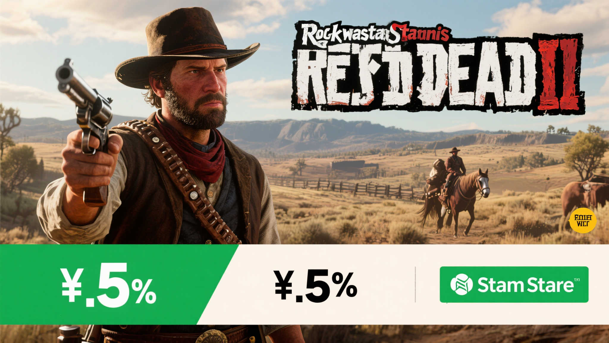 《荒野大镖客2》Steam史低折扣来袭！仅2.5折，价格低到不敢信！